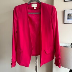 Adrienne Vittadini Pink Blazer Modern Suit Jacket